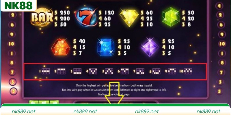 Hình ảnh biểu tượng slot kim cương may mắn